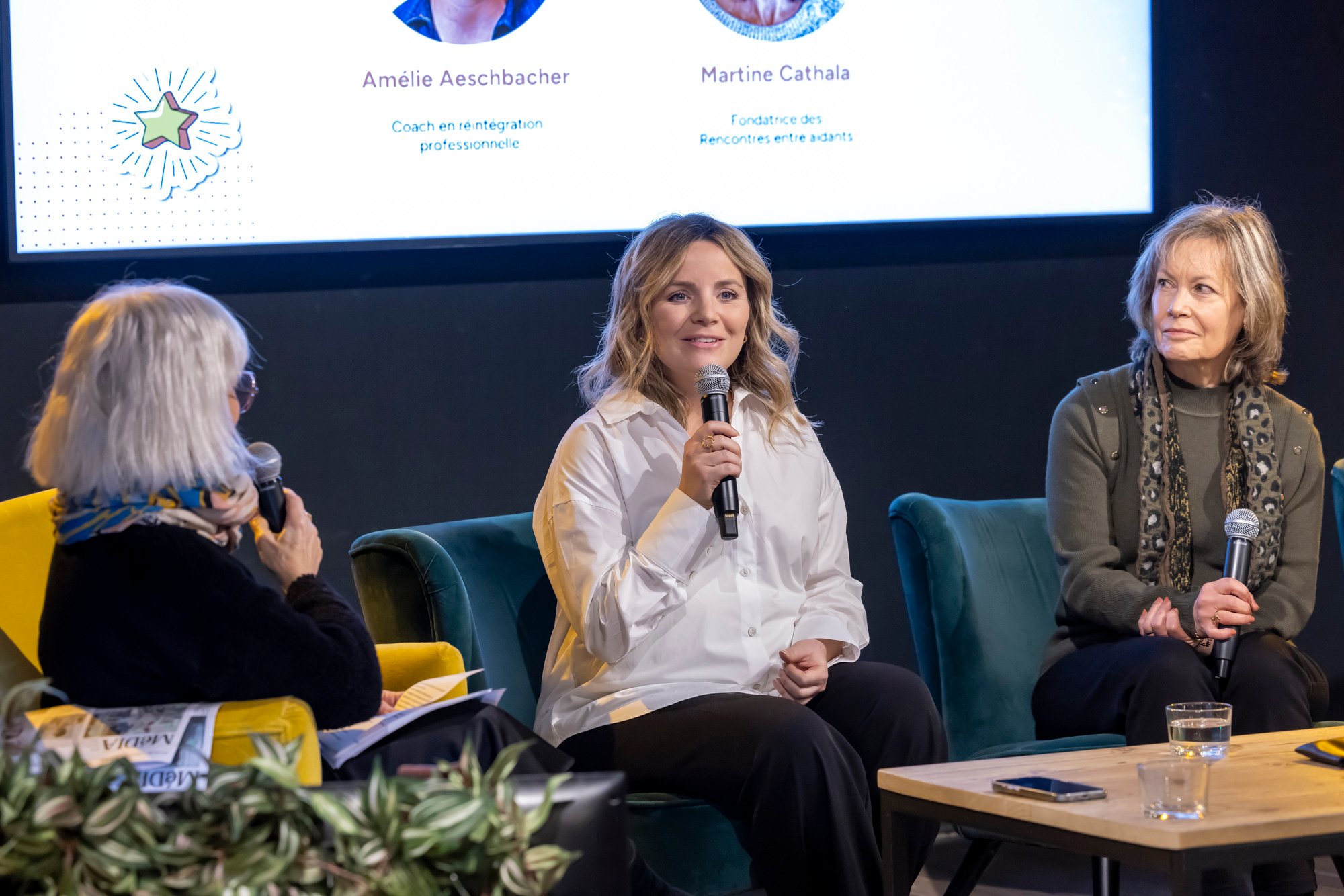 Amélie Aeschbacher et Martine Cathala, toutes les deux confrontées à la maladie d’un enfant et à la situation d’aidante