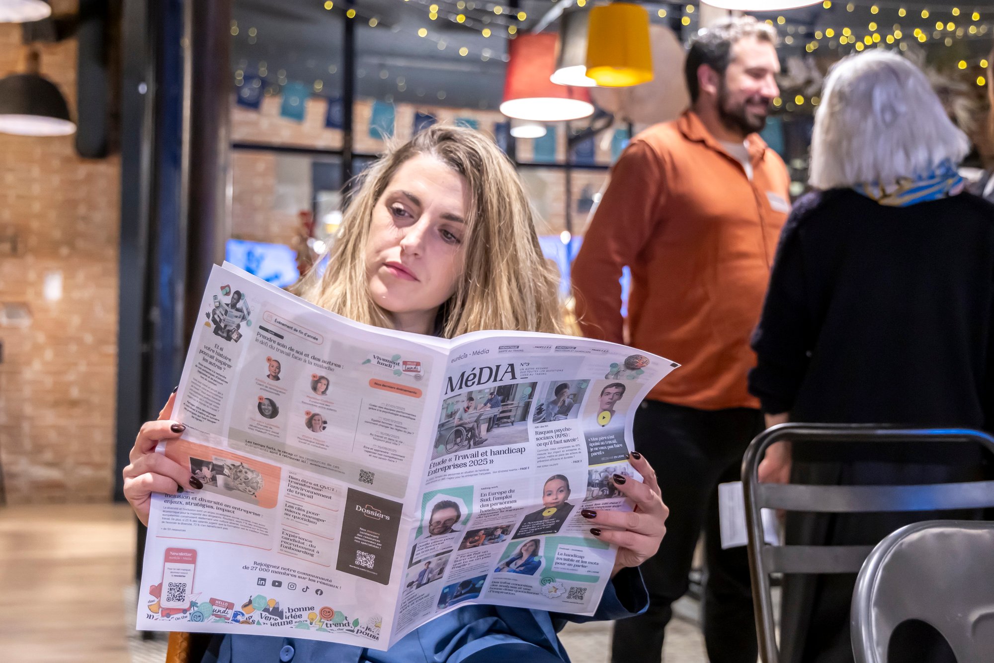 L'évènement a été l'occasion de remettre à chaque participant(e) une version imprimée de présentation d'Eurécia Media  