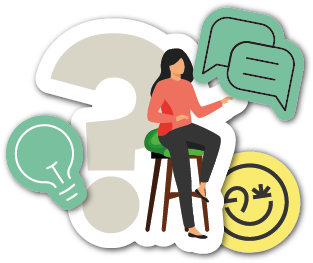 jeune femme devant un point d'interrogation pour illustrer les vidéos Expertise