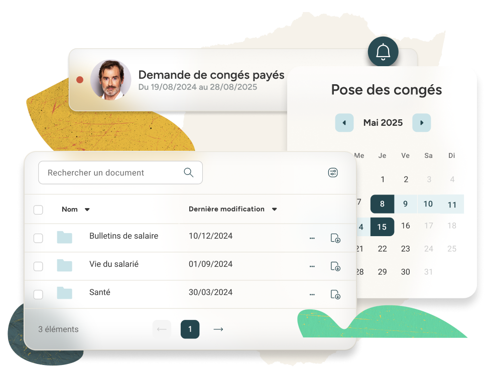 Interface Eurécia automatisation des processus RH