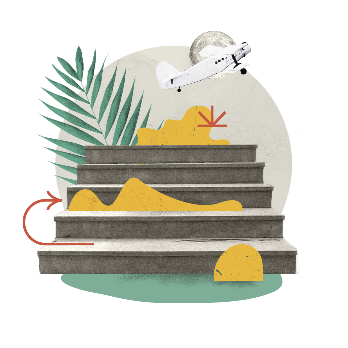 illustration de marches