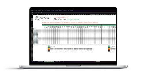mockup planning congés