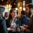 Réunion de 3 collaborateurs durant un afterwork