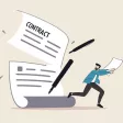 Responsable RH remettant à un salarié en fin de CDD son certificat de travail et son solde de tout compte.