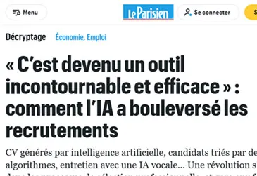 Le Parisien - IA et recrutement