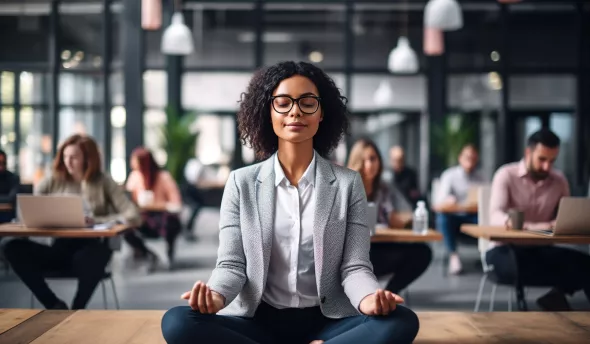 bien-être et méditation au travail