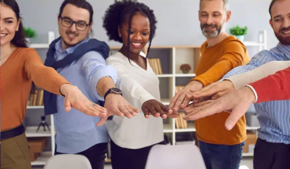 collaborateurs heureux 