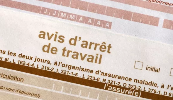 Formulaire d'arrêt de travail