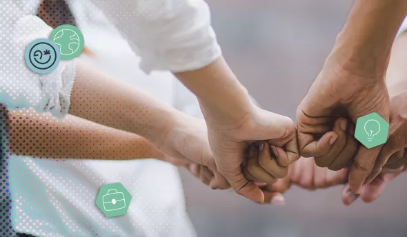 équipe en teambuilding