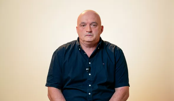 photo de Jean-Pierre Delboube qui s'exprime face caméra