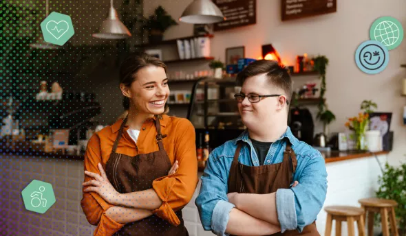 Illustration : inclusion des personnes handicapées et emploi en Europe du Sud