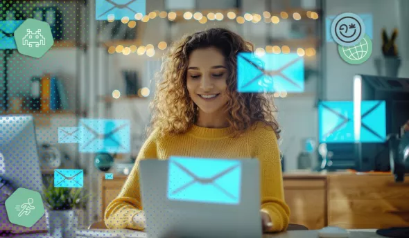 Personne qui est envahie de messages