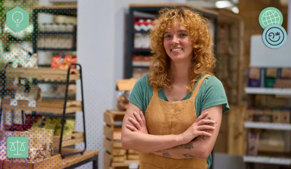 Jeune active de la génération Z en situation d'entreprendre