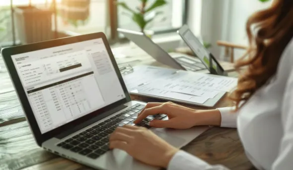 document administratif visible sur un ordinateur