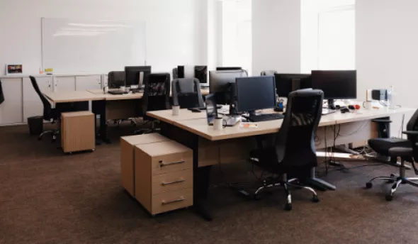 Bureau vide durant le covid-19