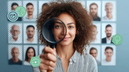 Responsable RH présentant à un salarié les étapes de la VAP, dossier de compétences ouvert sur la table. 