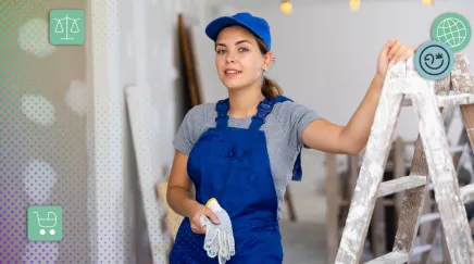 reprendre le travail rapidement après un accouchement femme qui s'apprête à faire un travail physique
