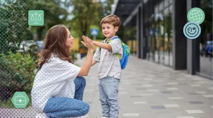 Parent en congé à la rentrée scolaire pour éviter le stress et le chaos de septembre