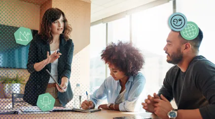 Manager en réunion