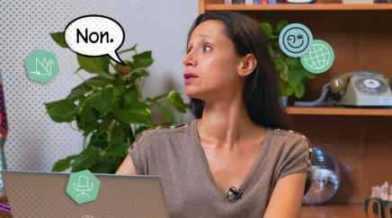 Un extrait de la vidéo intégrée dans l'article où une RH parle