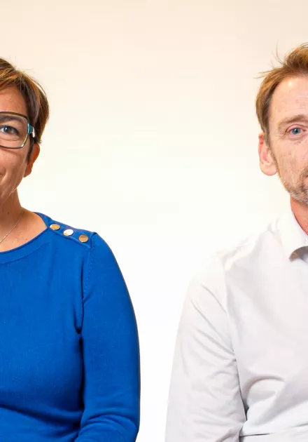 Frédéric Malfilatre et Stéphanie Rigal témoignent face caméra.