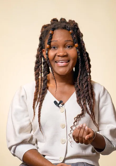 Marie Fomo témoigne face caméra